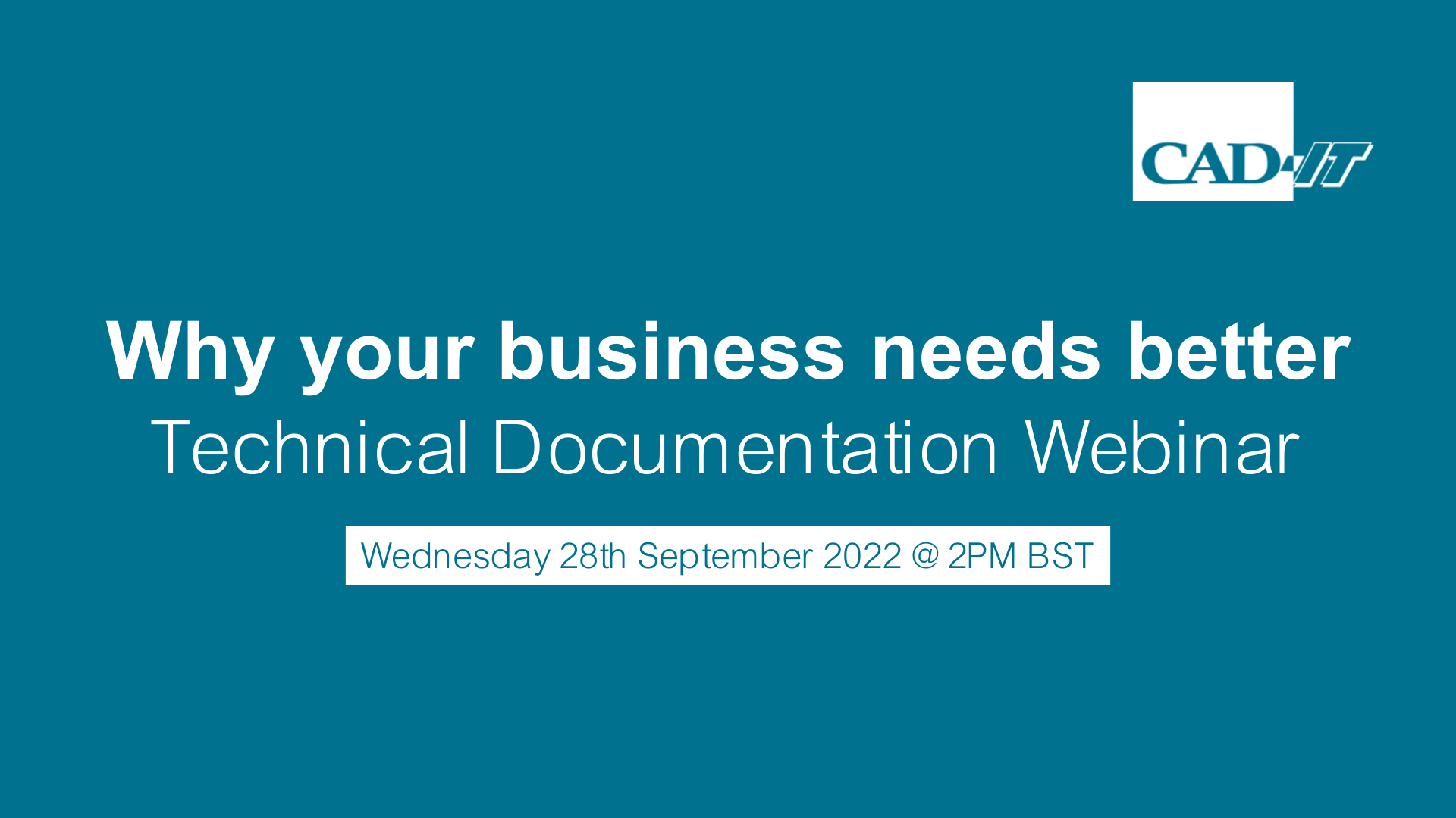 WEBINAR Why your business needs better technical documentation