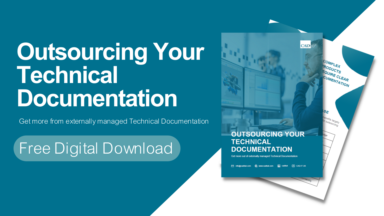 Click to download digital guide on outsourcing your technical documentation to an externally managed technical documentation provider.