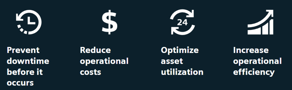 The results of predictive maintenance from Siemens Insights Hub 